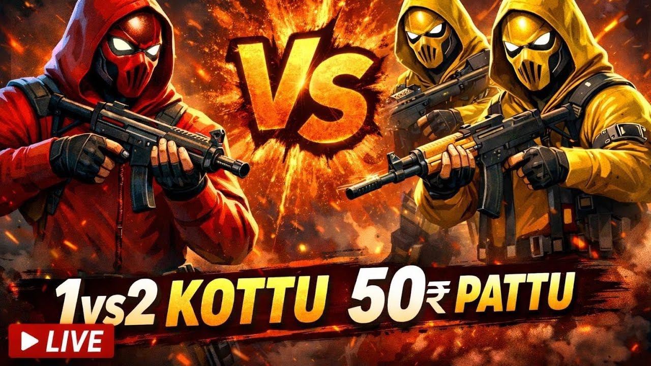 VARSHITH OFFICIALS-YT  is live                                          1VS2 KOTTU 50₹ PATTU