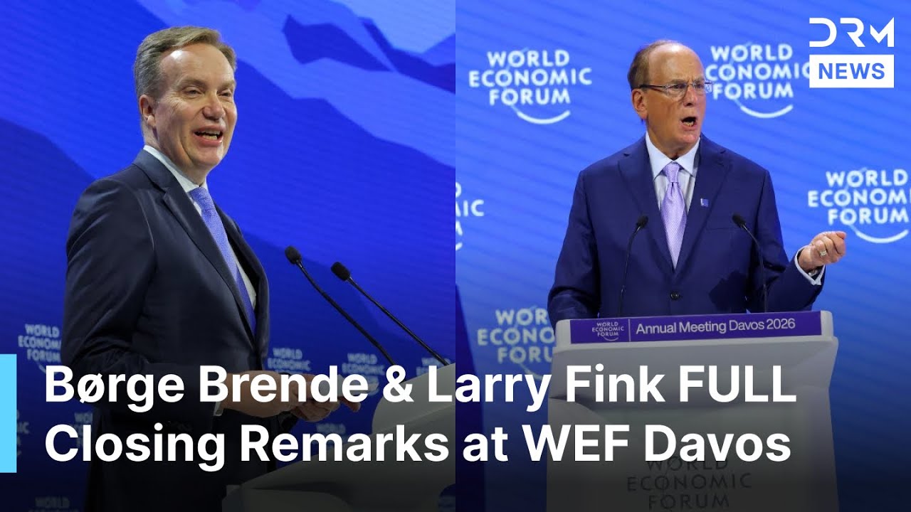 WEF CLOSING REMARKS: Larry Fink, B&oslash;rge Brende Close Davos With Stark Warning on Power & Trust | AQ1B