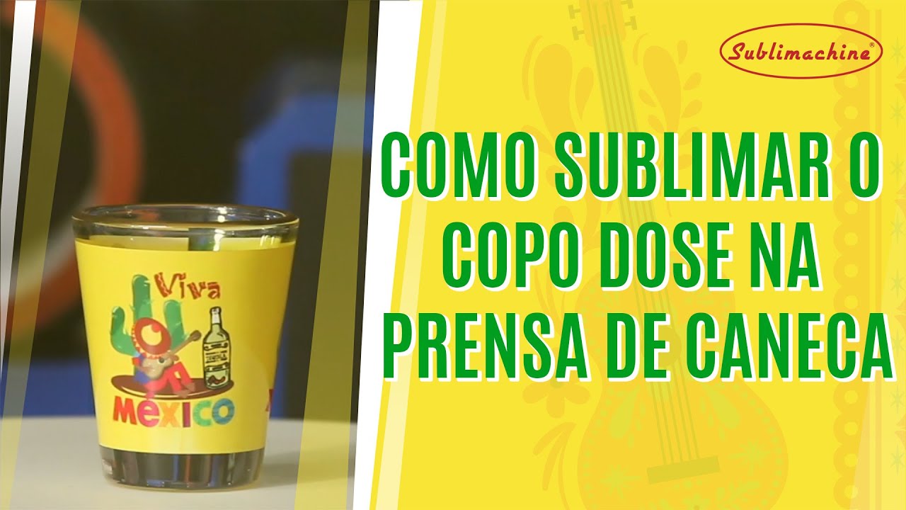 COMO SUBLIMAR O COPO DOSE NA PRENSA DE CANECA | CURSO DE SUBLIMAÇÃO GRÁTIS | SUBLIMAÇÃO DE CANECA