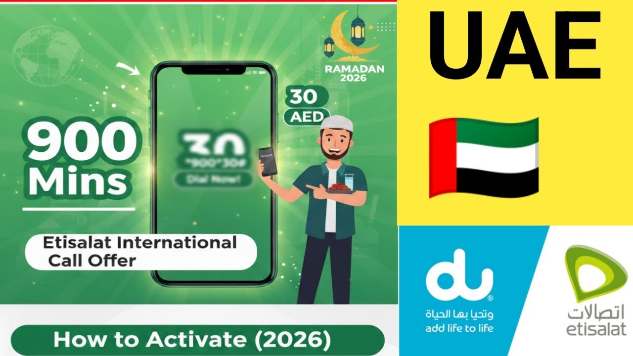 UAE Ramadan 2026 Special: 900 International Minutes for only 30 AED