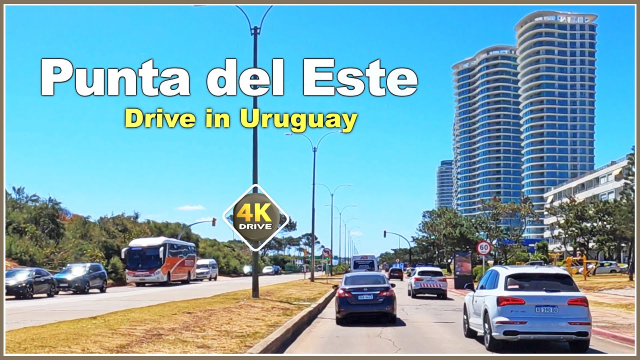4K DRIVE Punta del ESTE 2022 to Solanas Uruguay UY 4k video