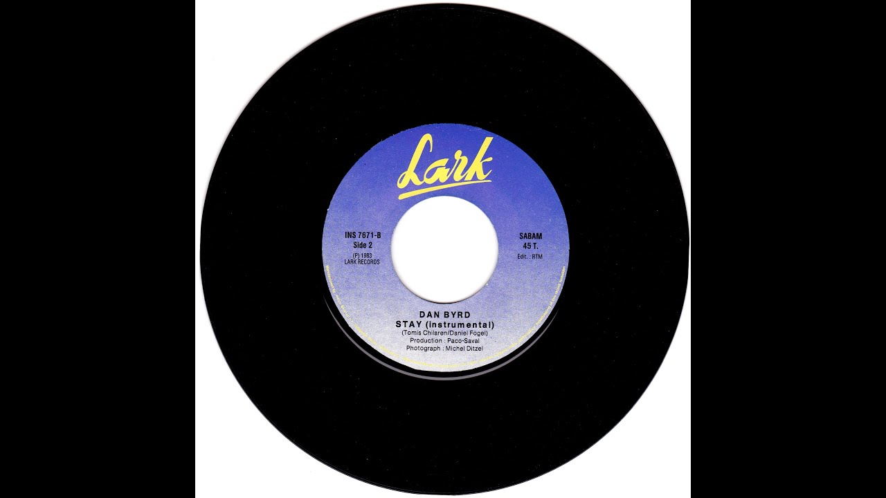 Dan Byrd - Stay (Instr. Version) (Vinyl, 7''- 1986) ''Costas K''   ---- My Channel ----