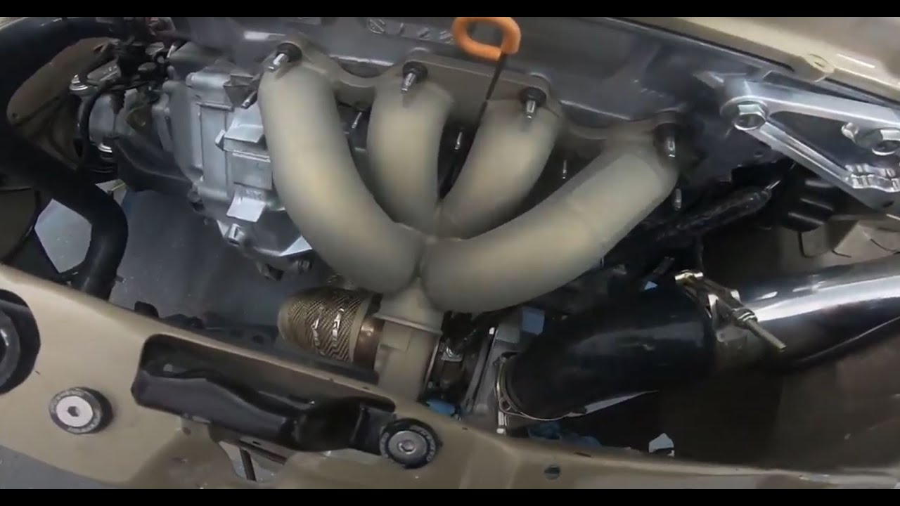 Honda CRX Si DIY Cerakote Ceramic Coat (Piston Coat) Exhaust Part 32