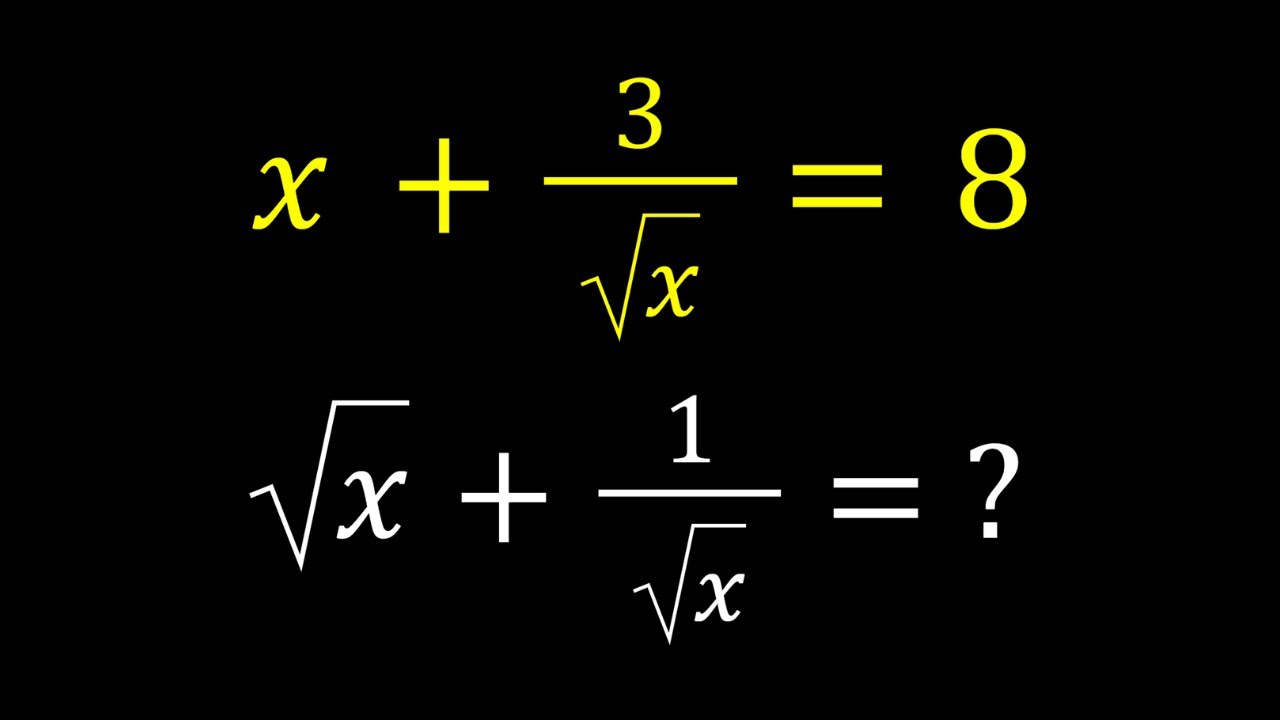An Interesting Radical Equation | Can you solve?