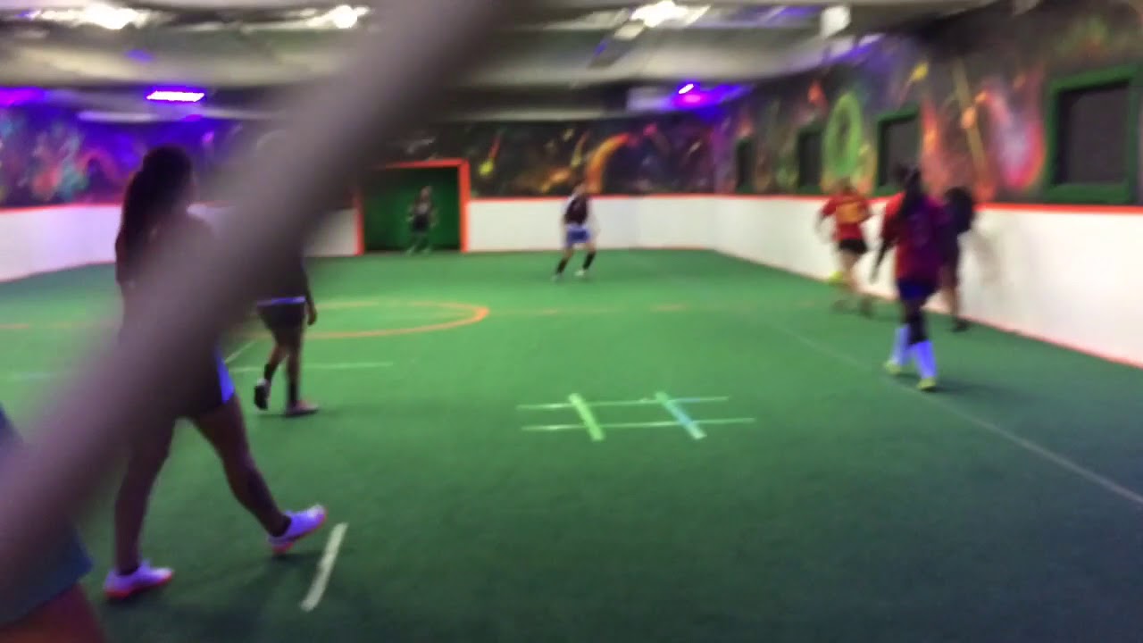 Girl Fight in a Indoor soccer Game