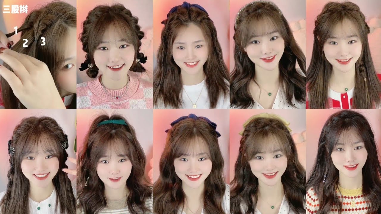 Quick & Easy🌼School,Dating & Work Hairstyle Tutorial Korean styles for girls