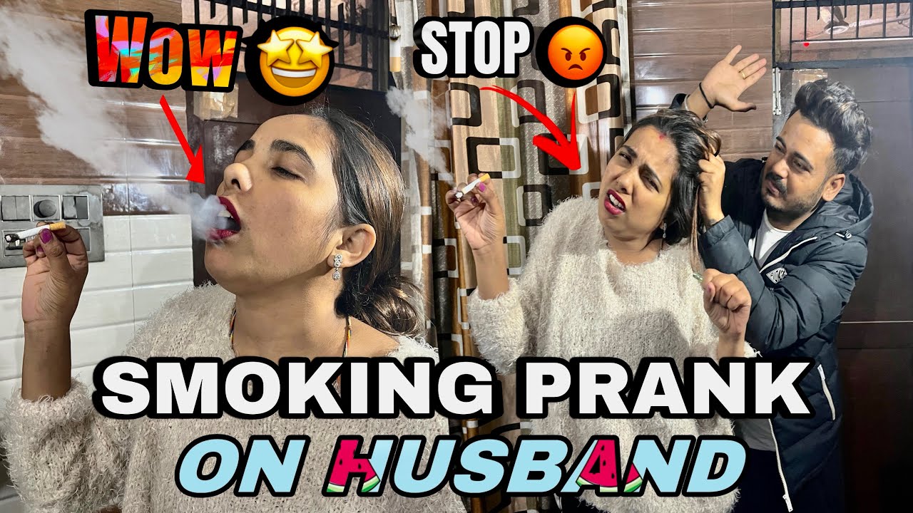 SMOKING PRANK ON HUSBAND AND MOM 🚬 EXTREME😬 || MrMrsjogi