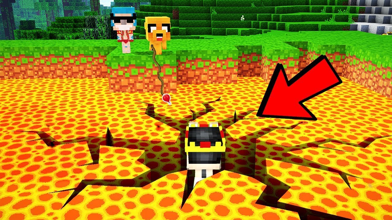 ME CAIGO EN UN AGUJERO GIGANTE EN LA LAVA!! 😱 MINECRAFT