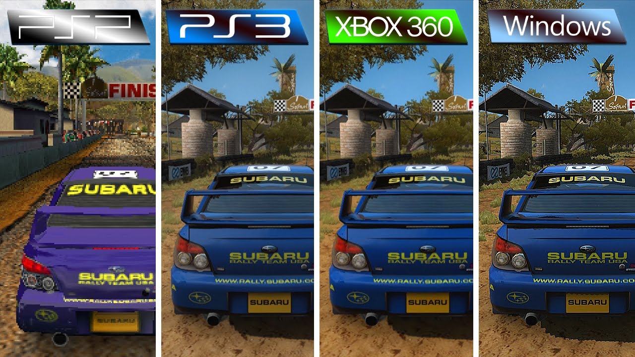 Sega Rally Revo (2007) PSP vs PS3 vs XBOX 360 vs PC (Which One is Better?)