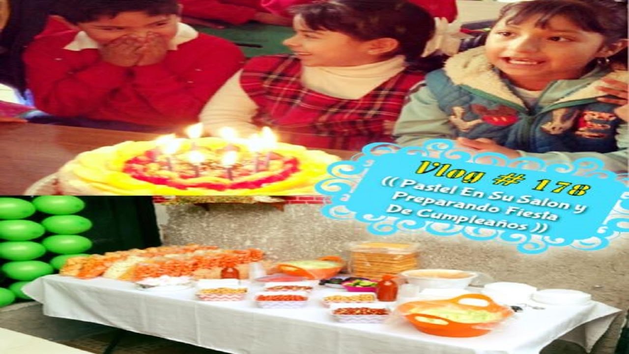 Pastel En Su Salón y Preparando Fiesta De Cumpleaños - Vlog # 87