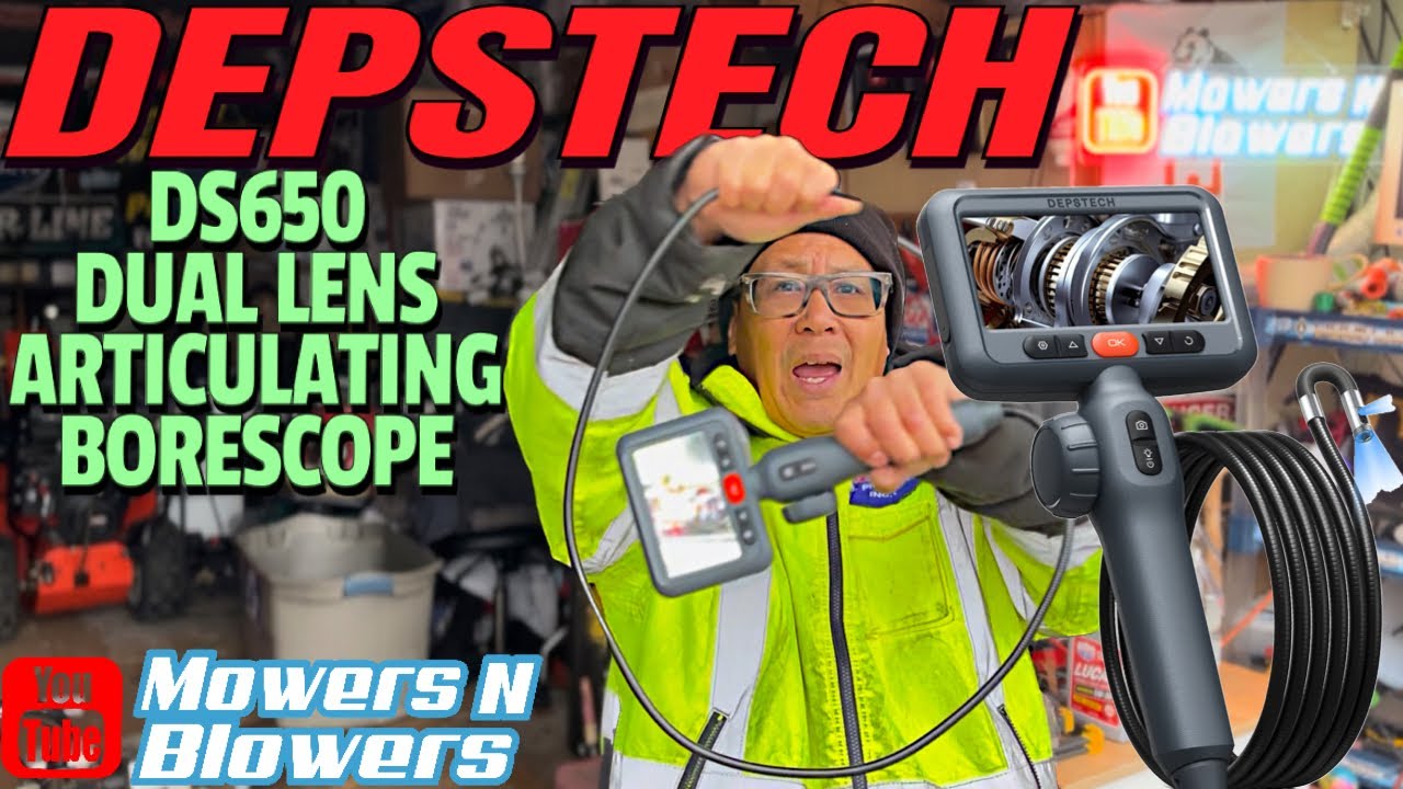 DEPSTECH Двухлинзовый двухсторонний шарнирный эндоскоп-эндоскоп с видеокамерой для осмотра