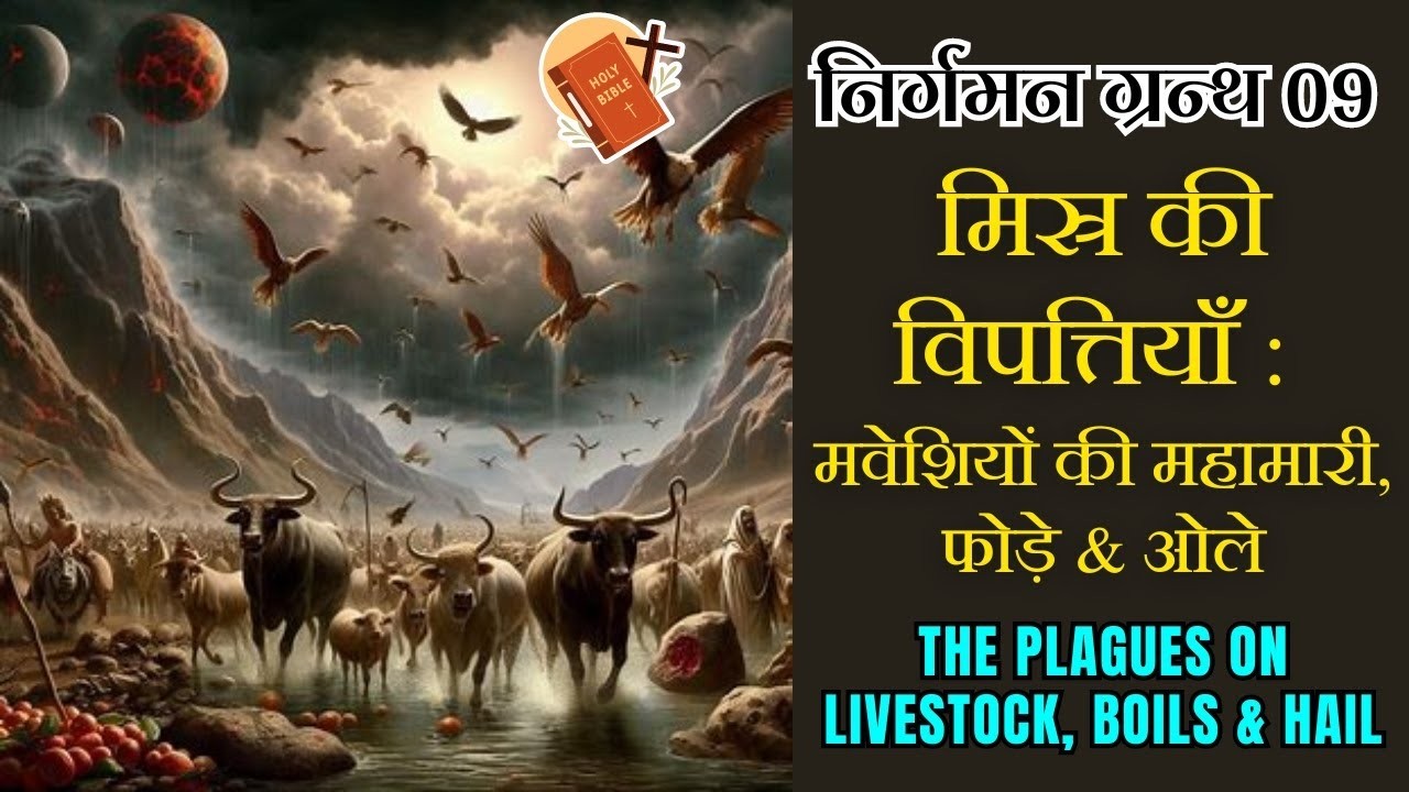 निर्गमन ग्रन्थ 09 || मिस्र की विपत्तियाँ : मवेशियों की महामारी & फोड़े & ओले || The Plagues in Egypt