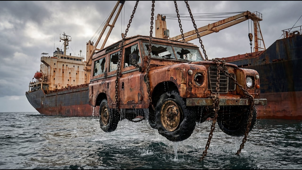 ASMR Car Restoration | The Lost 1970 Land Rover 109 found in the ocean | Full Restoration
