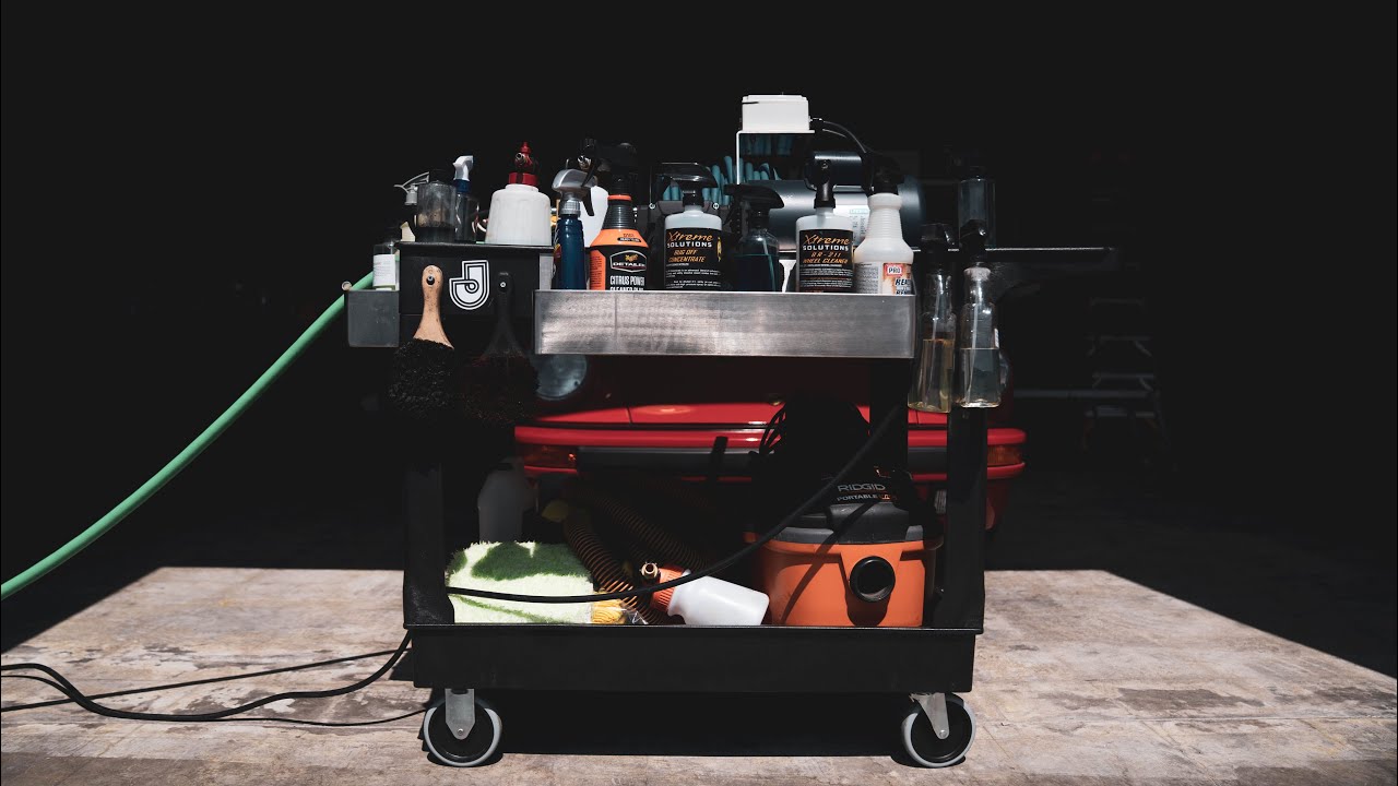 MY NEW ELECTRIC PRESSURE WASHER + FIXED LOCATION DETAILING CART SET UP