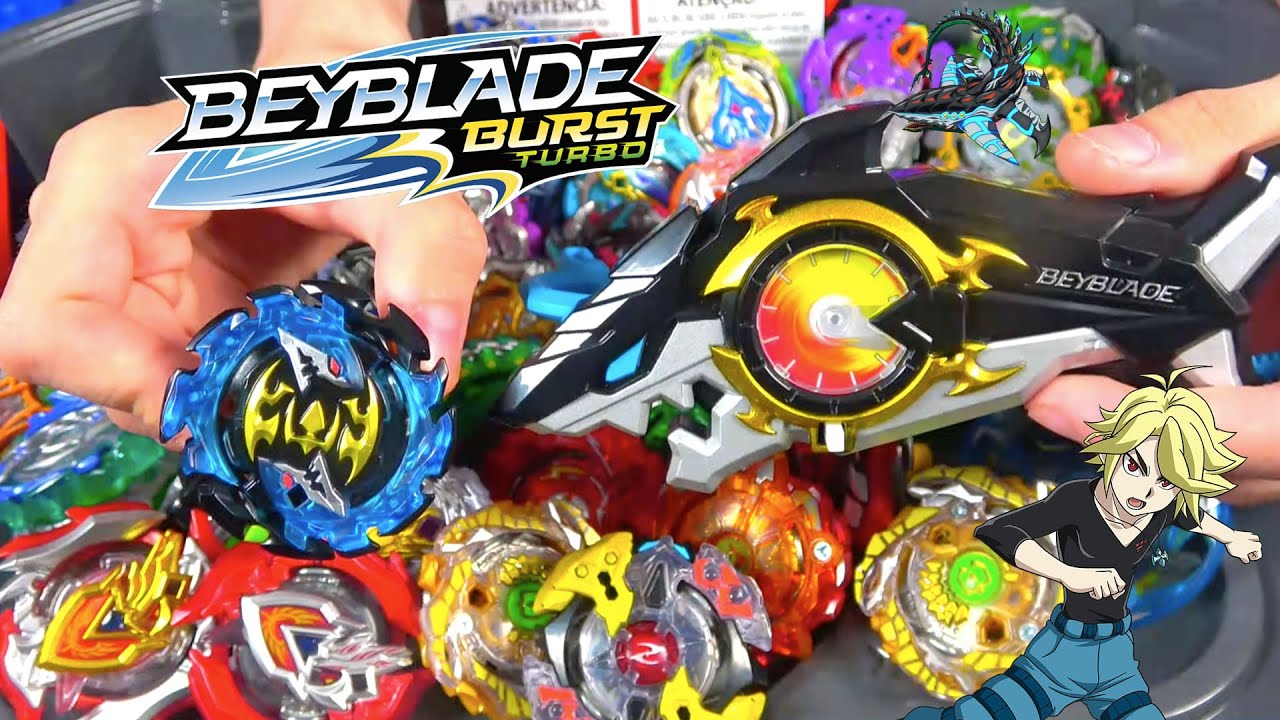 Riptide Blast Emperor Forneus VS Beyblade Burst Turbo - SHARK LAUNCHER POWER
