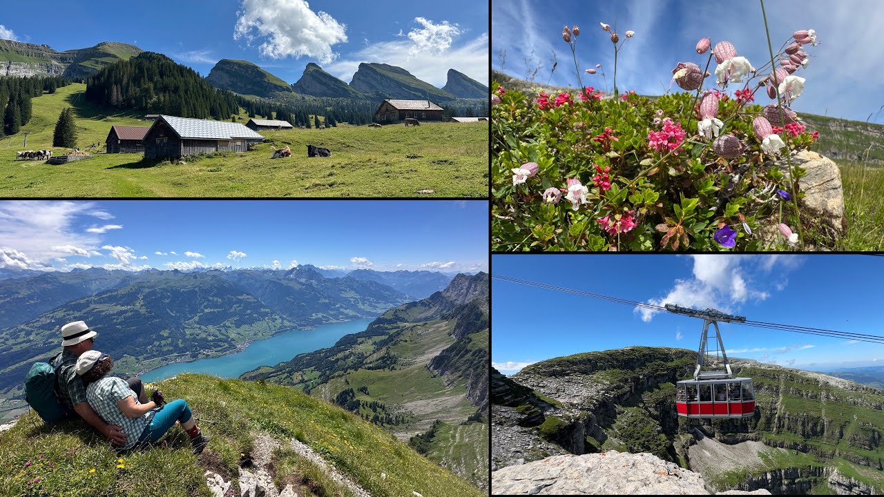 Gamserrugg, Ch&auml;serrugg bis Alp Sellamatt. sch&ouml;nes Toggenburg und Walensee