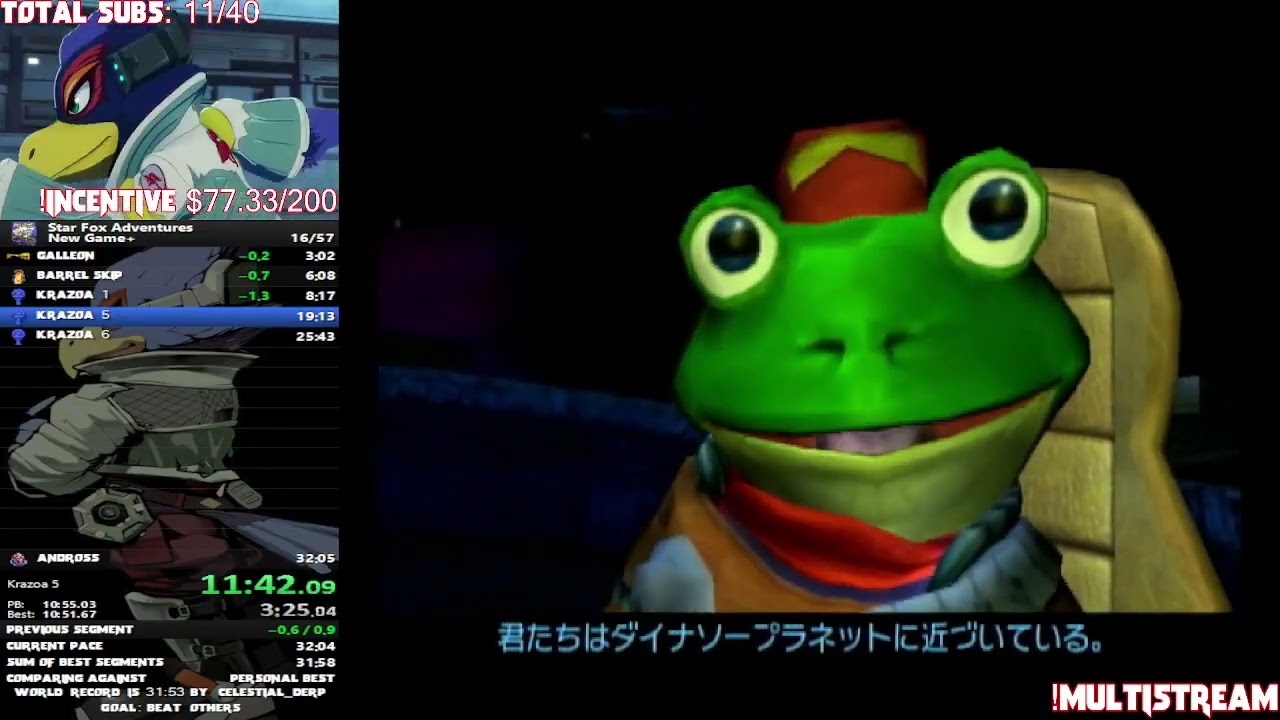 Star Fox Adventures New Game+ Race w/ Celestial and Goal: 32:01