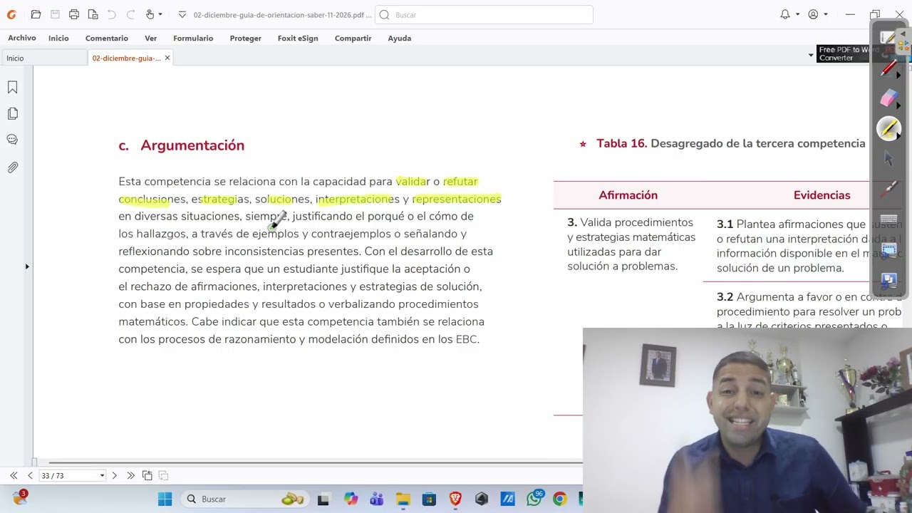 Guía Orientadora ICFES 2026 y los componentes que evalúa la prueba Saber 11