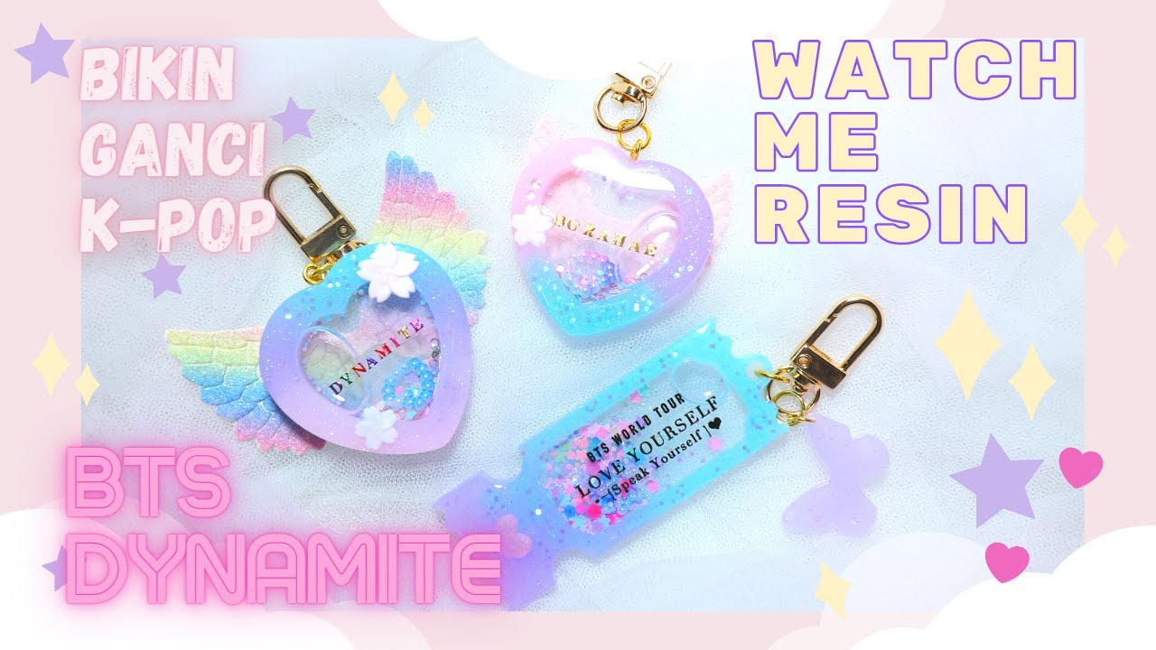 How to make K-Pop Resin Shaker Charms | Cara bikin gantungan resin K-POP