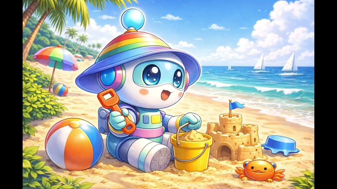 #AibiloBot #YouTubeKids #KidsAnimation #Preschool#BeachFun #SummerForKids #SeaFun#KidsSongs#CalmKids