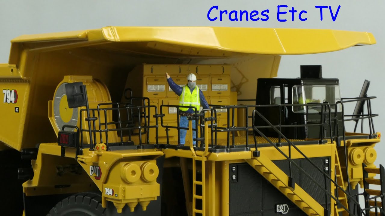 Diecast Masters Caterpillar 794 AC Mining Truck by Cranes Etc TV