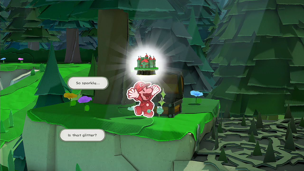 Paper Mario Origami King - How To Past The Spikes To The Treasure In Whispering Woods (Quick Tips)