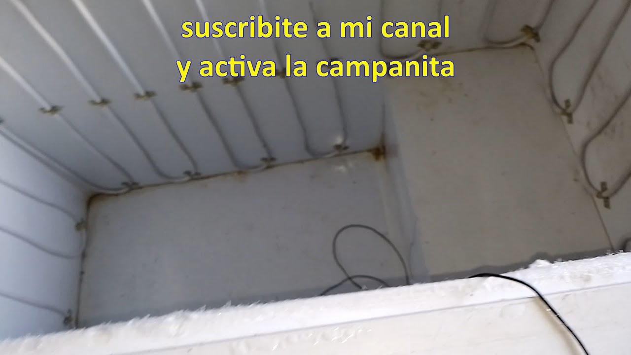 freezer pinchado de pozo con perdida en evaporador evaporador casero con caño de aluminio