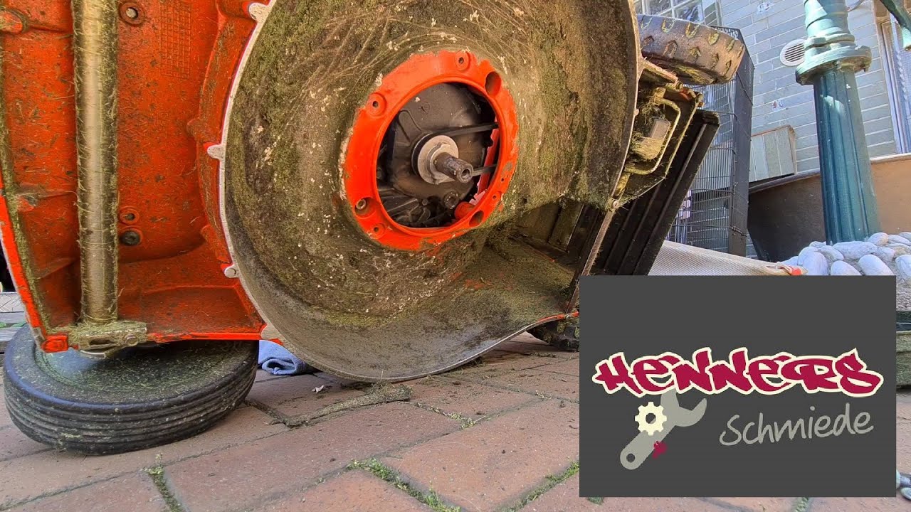 Rasenmäher reparieren und Messer tauschen. Worauf man achten sollte. Repair lawn mower.