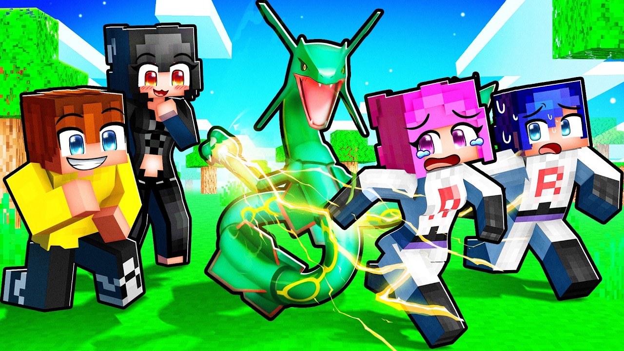 Having a POKEMON TRAINER FAMILY in Minecraft!