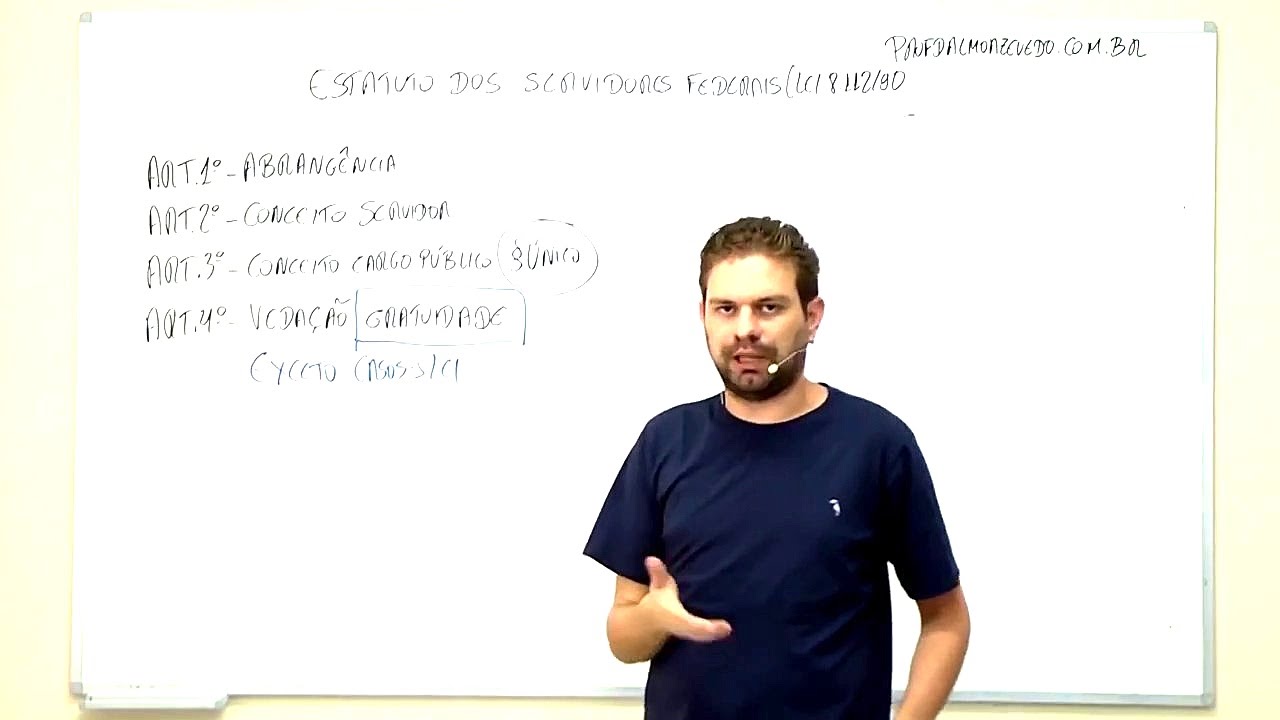 Lei 8.112/90 Aula 1/16 -  Introdução e Conceitos Gerais - Curso de Direito Administrativo