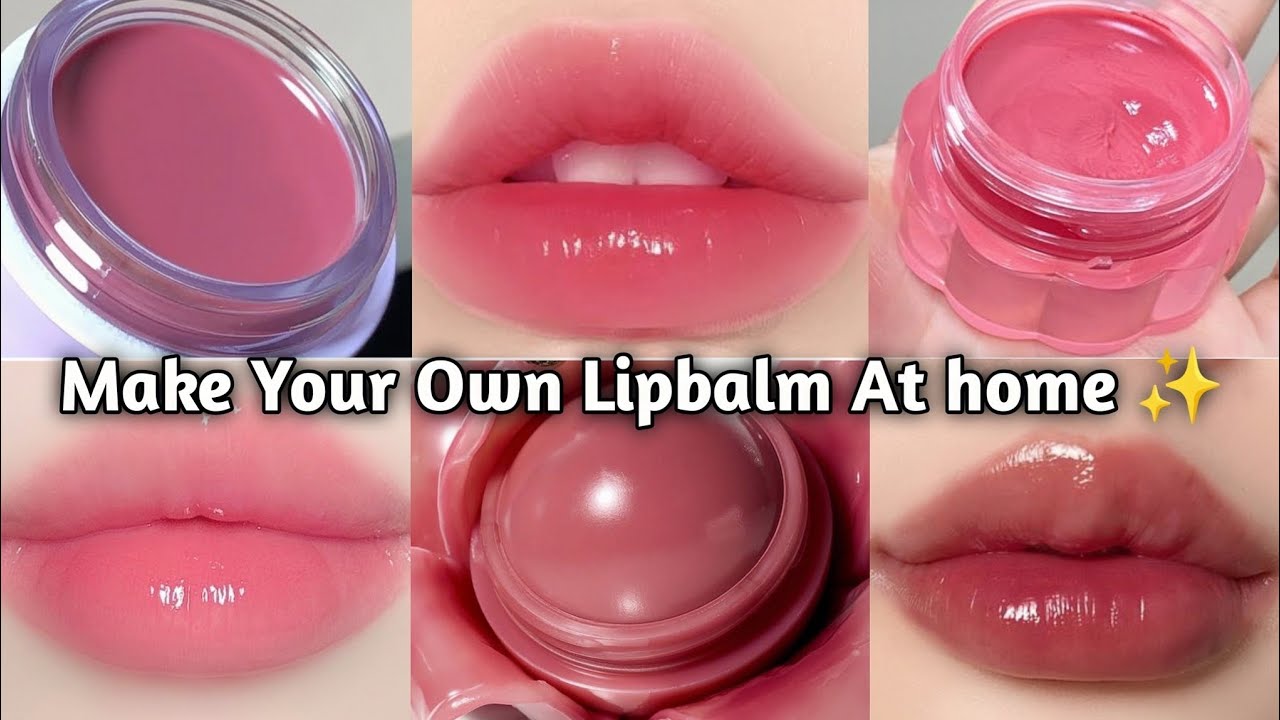 Get NATURAL Pink Lips with Homemade LIPBALM ✨