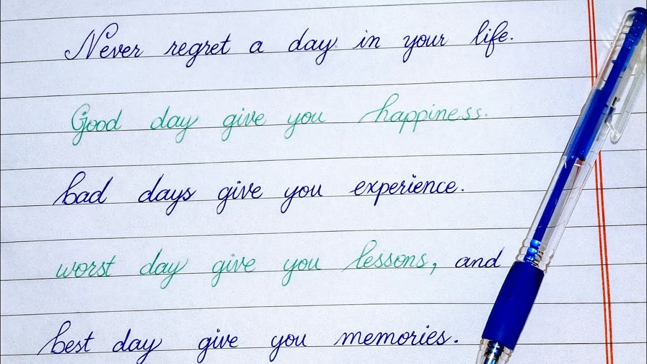 Unique Handwriting Style Using Ball Pen | Beautiful & Easy Writing for Beginners