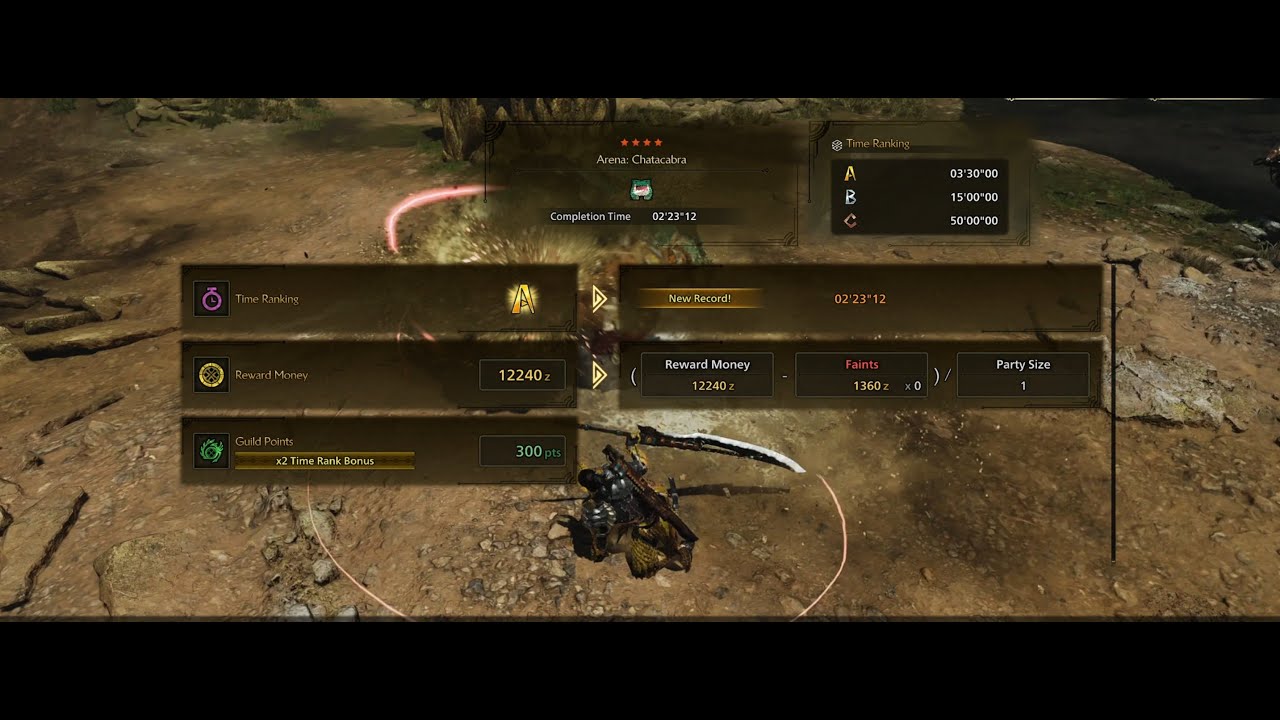 Monster Hunter Wilds | Chatacabra Arena Quest Solo Long Sword
