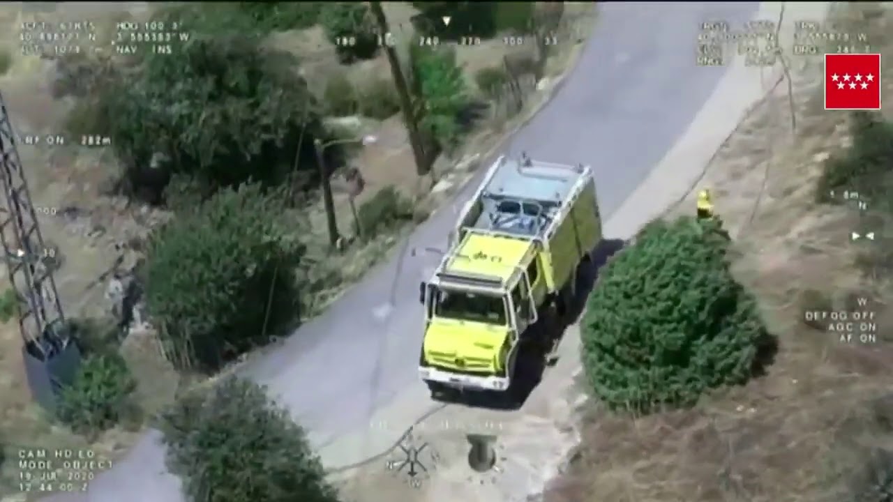 El Berrueco (35 personas desalojadas de un camping tras un incendio forestal)