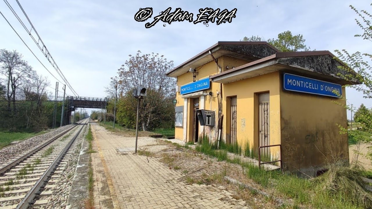 FERROVIA PIACENZA-CREMONA: ESPLORAZIONE DELLA STAZIONE DI MONTICELLI D'ONGINA!