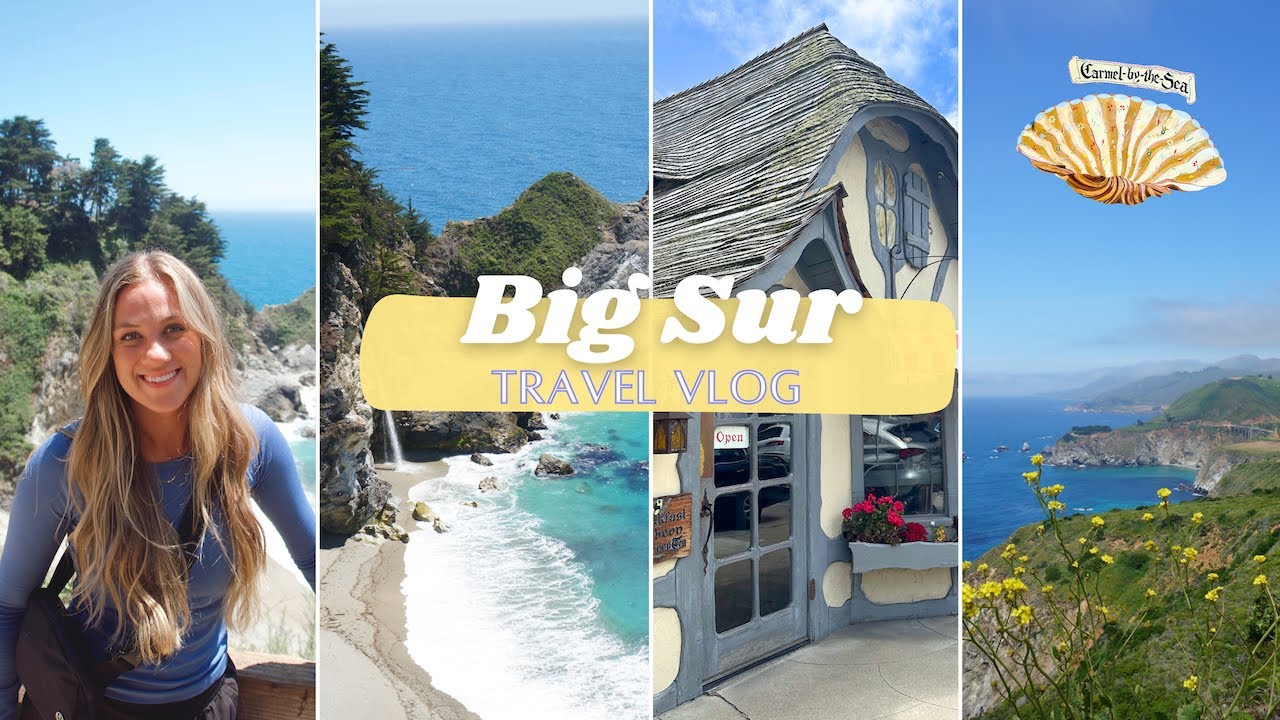 CALIFORNIA TRAVEL VLOG 🌼 PT 2 | Big Sur 🐚 Carmel-by-the-sea ⚓️, McWay Falls & purple sand beach