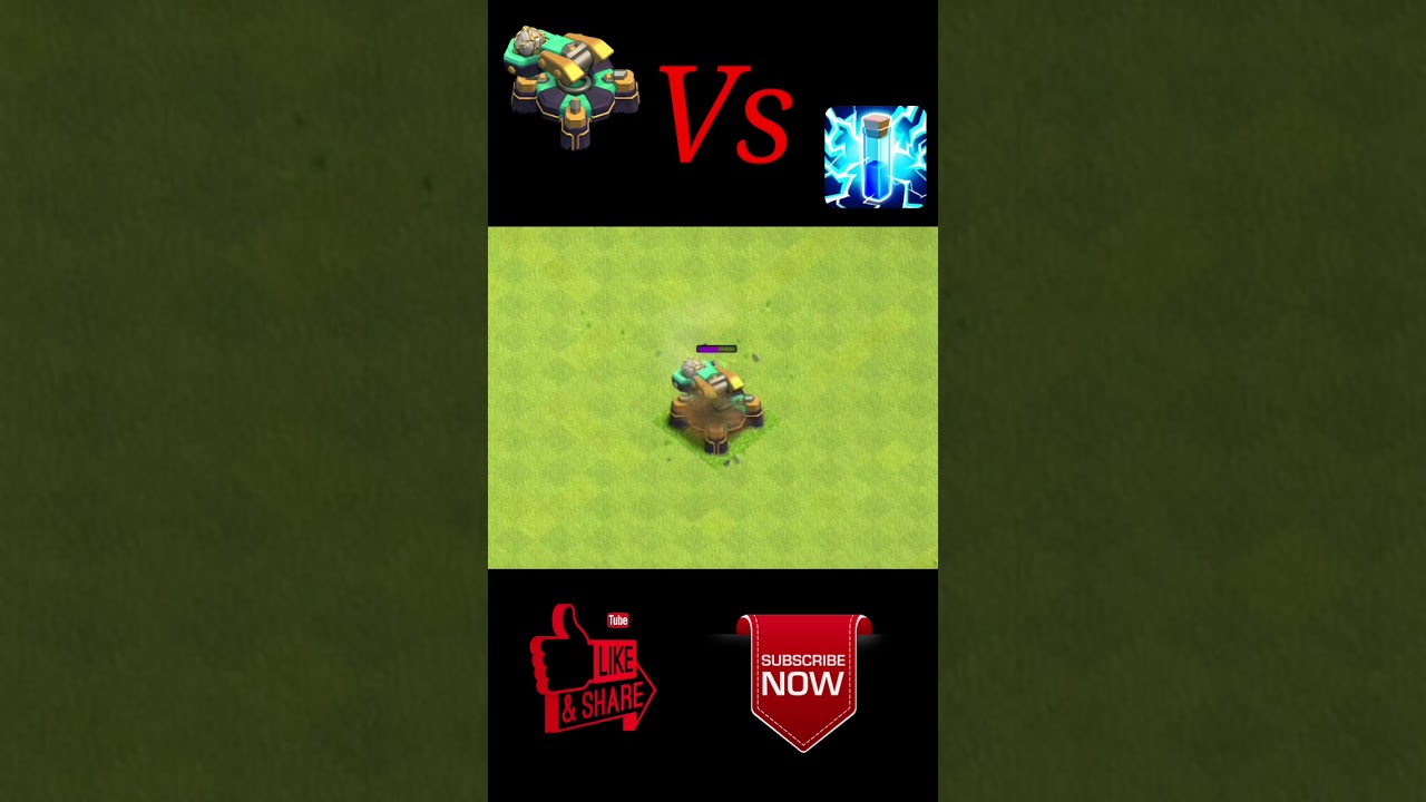 Max Scattershot Vs Max Lightning Spell | Clash of Clans | #shorts #cocshorts