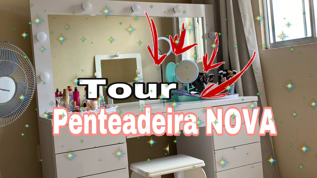 Tour pela penteadeira NOVA + Respondendo dúvidas !