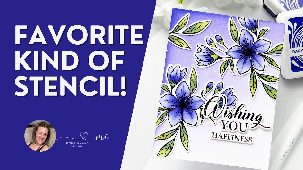 My FAVORITE Kind Of Stencil!  Gina K Designs The Good Life Card Kit