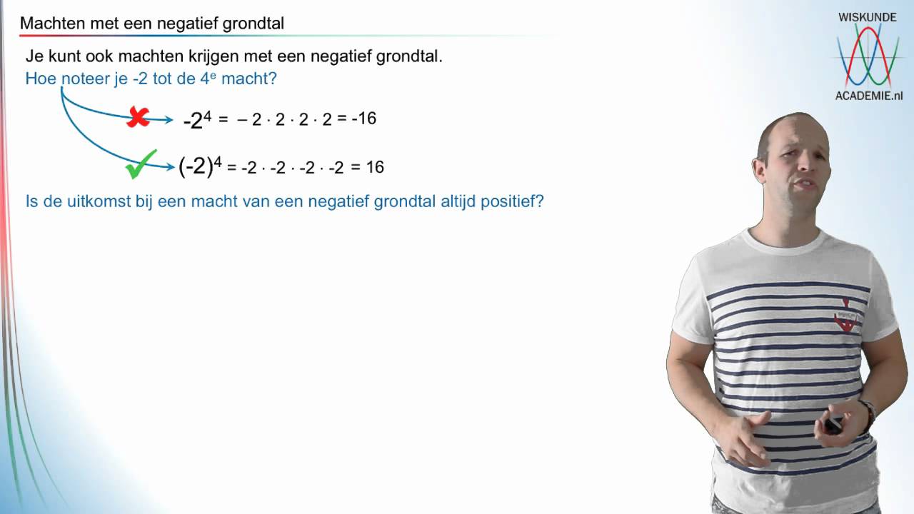 Machten met een negatief grondtal - WiskundeAcademie