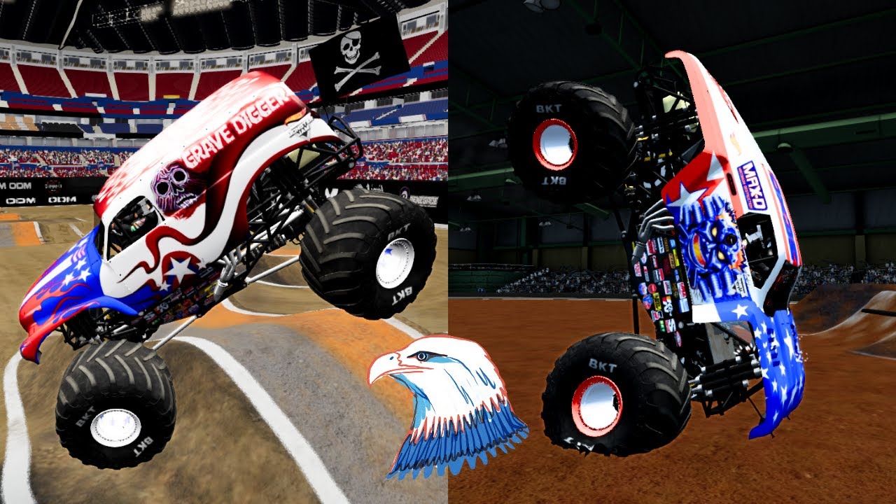 TEAM AMERICA Monster Truck Freestyle Madness! 🇺🇸