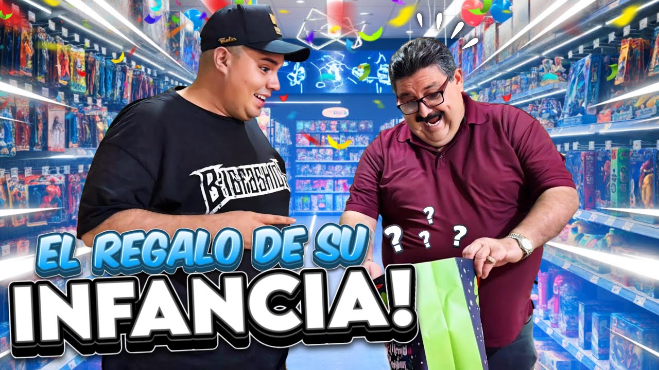 LE DEVOLVIMOS SU INFANCIA CON ESTE REGALO 🎁 | Lo hicimos viajar al pasado 🥹