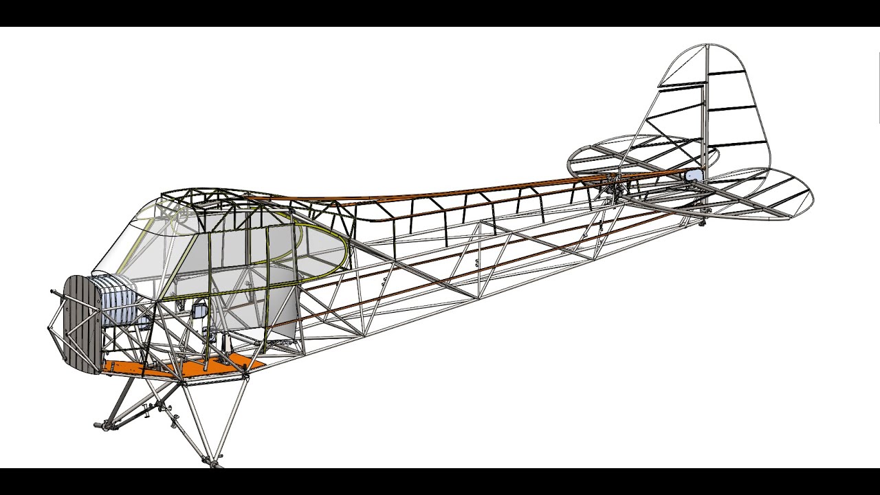 Piper J-3 cub (real construction scenes)