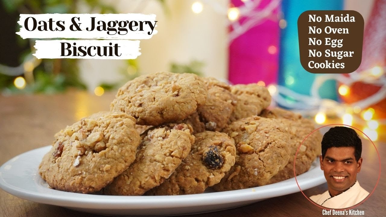 Oats & Jaggery Cookies | How to Cook Homemade Cookies | CDK #361 | Chef Deena's Kitchen