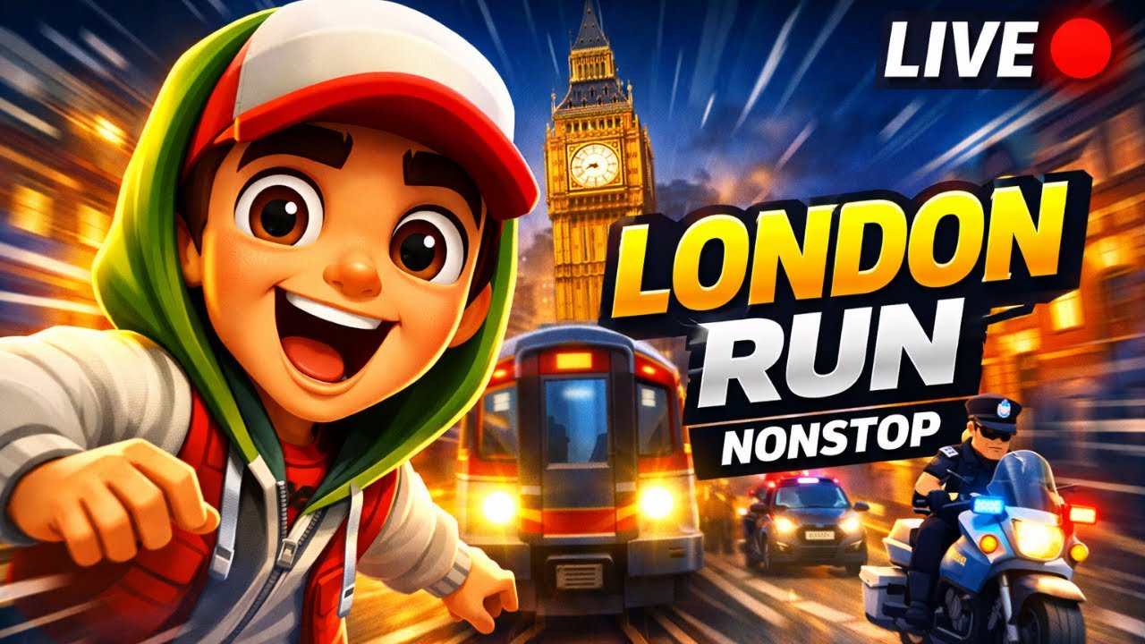 Subway Surfers live stream LONDON HD 1080p | बोर्डपासGamer #482#shortlive