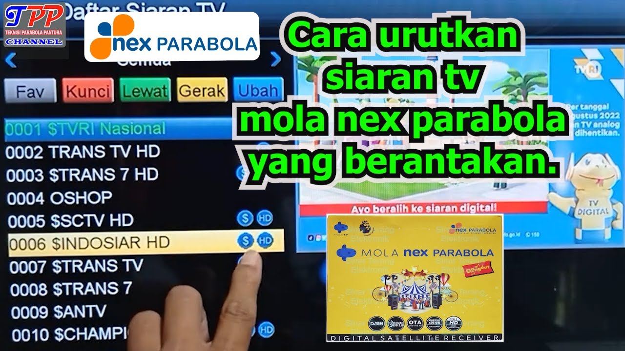 Cara mengurutkan chanel tv nex parabola // menyusun siaran tv nex parabola dangdut