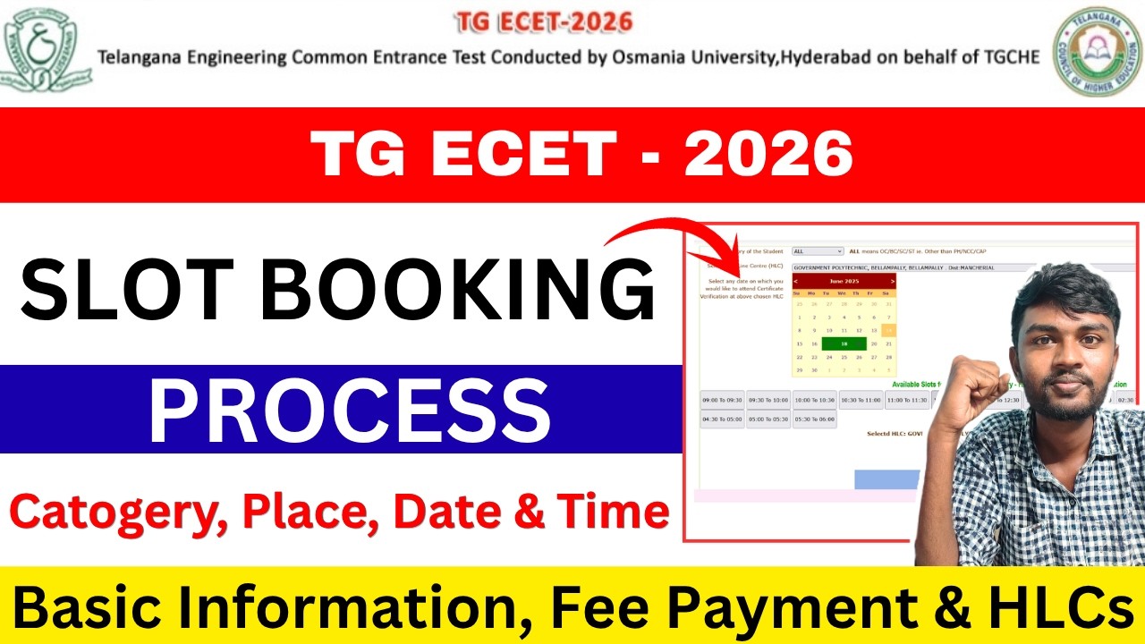 ts ecet 2026 slot booking Process🤩| ecet slot booking |ts ecet counselling process 2026|ts ecet 2026