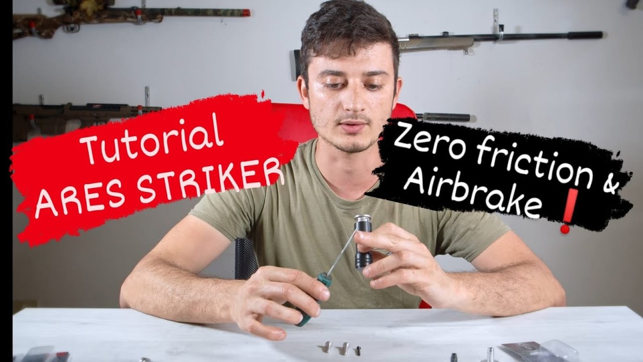 [Tutorial ] How to upgrade Ares Striker AS01 : Airbrake and Zero friction air kit Silenziare la ASG