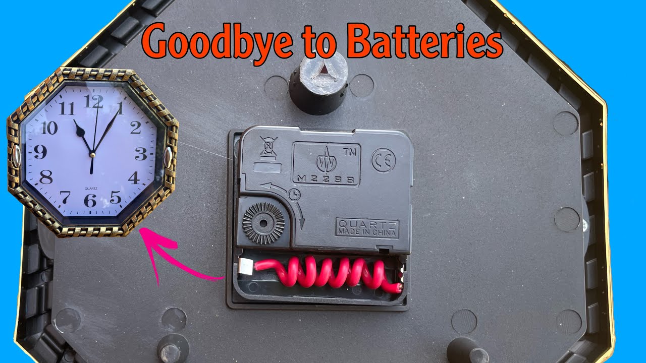 Power Your Wall Clock Without Batteries! Unbelievable Innovation