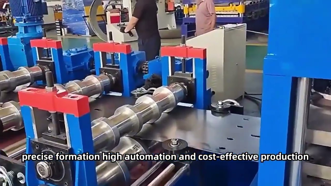 Highway guardrail roll forming machine